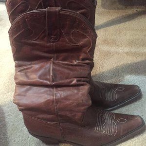 Steve Madden leather cowgirl boots
